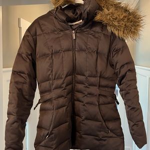 Calvin Klein brown puffer coat